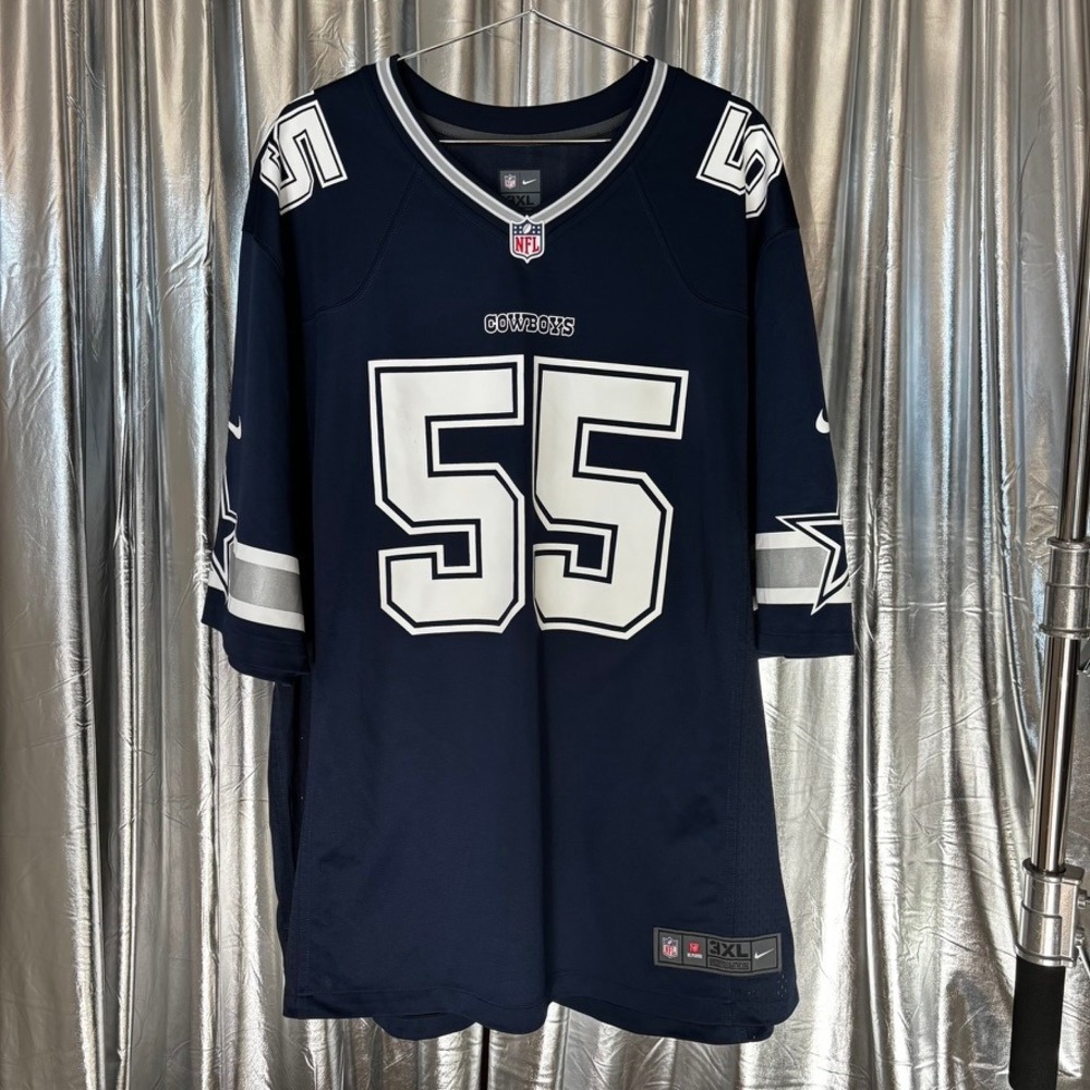 Nike On Field Dallas Cowboys Leighton Vander Esch #55 Navy Jersey